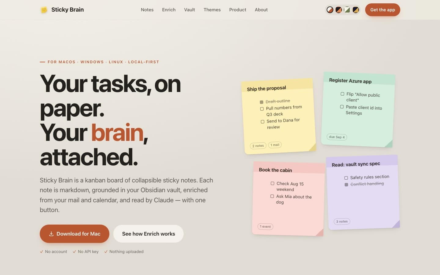 Sticky Brain home page